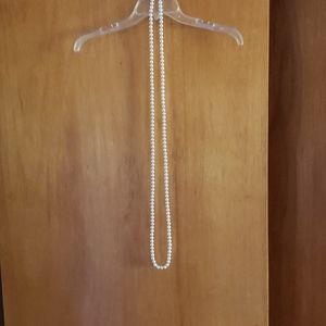 Faux pearl necklace